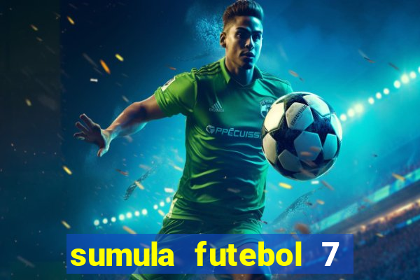 sumula futebol 7 society excel